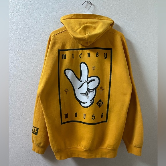 Neff Other - NEFF x Disney Yellow Mickey Mouse Hoodie (Size: XL)